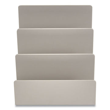 TRU RED™ Plastic Incline Mail Sorter, 3 Sections, Letter Size Files, 6.3 X 6.3 X 5.5, Gray freeshipping - TVN Wholesale